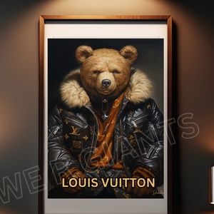 Louis Vuitton ART - LOUIE THE POPPA BEAR PRINT 11X14 BY THE ART DENARDAI